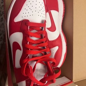 Red & White Nike Dunks